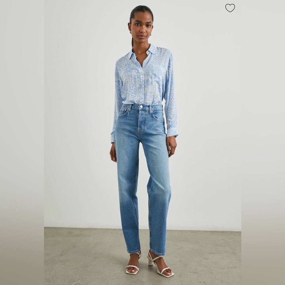 Rails Josephine Shirt Aqua Mixed Animals small